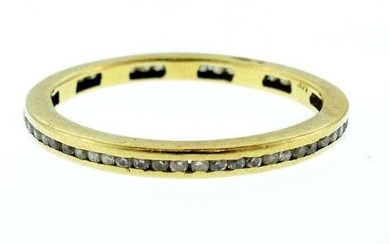 14k Yellow Gold Diamond Vintage Ring