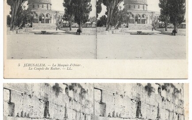 15 Stereoscopic Postcards of Palestine