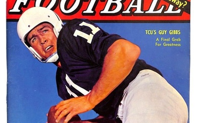1962 Dave Campbell's Texas Football Magazine Ex/MT Nice! Guy Gibbs TCU