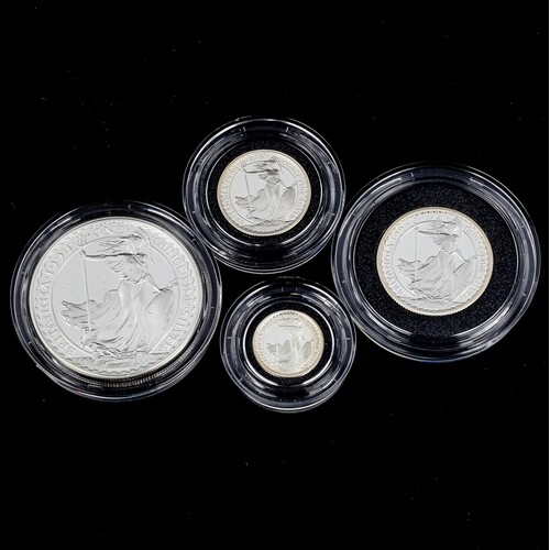 1998 silver proof Britannia Collection coin set