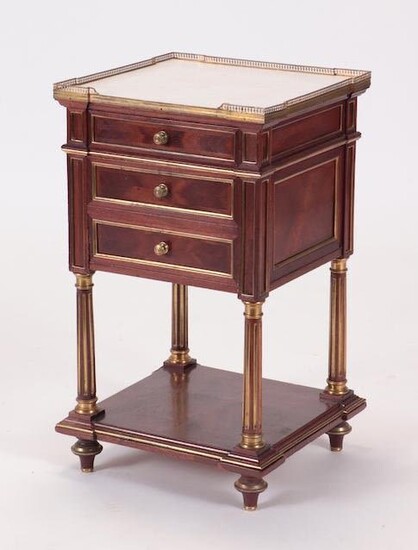 19TH CENTURY LOUIS XVI MARBLE TOP STAND