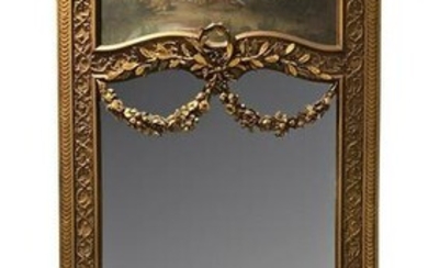 19th Century Hand Painted Wall Mirror