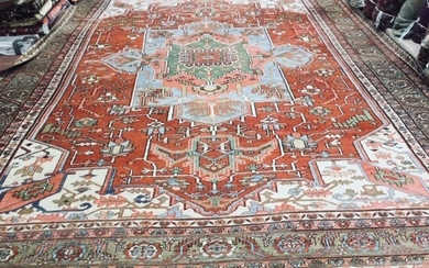 19th Large size Heriz/ Serapi Carpet-4659