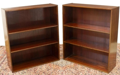 (2) DANISH MID-CENTURY MODERN MATCHED BOOKCASES