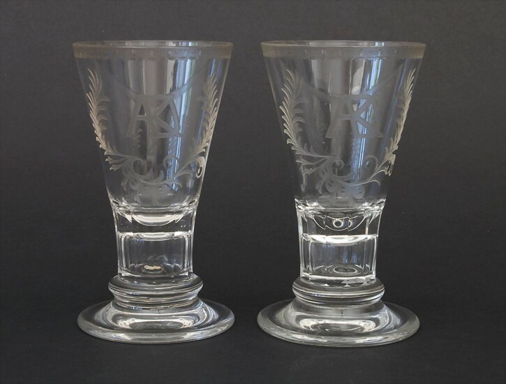 2 Kelchgläser / 2 glasses, J. & L. Lobmeyr, Wien,...