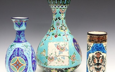 3 French Ceramic Vases