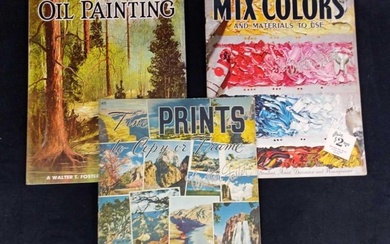 3 Vintage Magic Of Painting Books Oil Pants Mixing