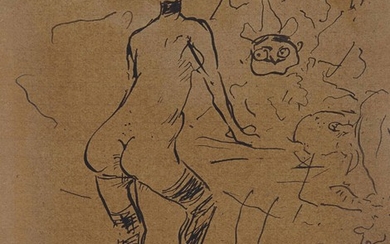 Henri de Toulouse-Lautrec (1864-1901), Maurice Guibert au lit