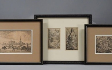 3PC 16-17C Old Master Etchings