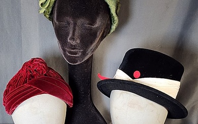 4 Vintage Ladies Hats - Mr John and more