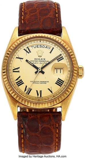 54168: Rolex, Ref. 1803 Gold Oyster Perpetual Day-Date