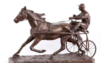 Antoine BOFILL (1895 1921) Le Trotteur Bronze à pa…