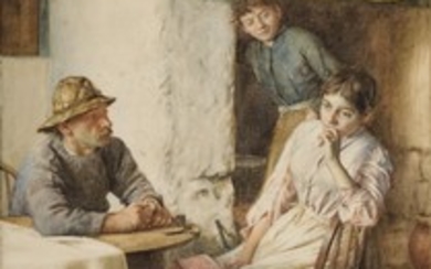 AN ANXIOUS MOMENT, Walter Langley, R.I.