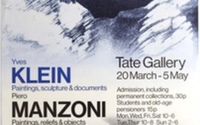 Art Exhibition Poster Klein Manzoni Tate Laurens