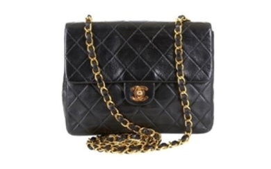 Chanel Black Flap Bag, c. 1991-94, quilted lambskin