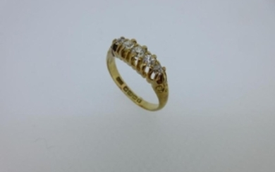An Edwardian 18ct gold and diamond ring