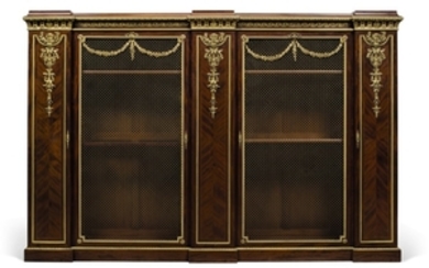 A FRENCH ORMOLU-MOUNTED MAHOGANY BIBLIOTHEQUE, BY FRANÇOIS LINKE, INDEX NO. 1131, PARIS, LATE 19TH/EARLY 20TH CENTURY