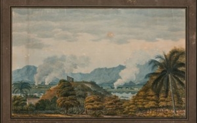 Jean-Baptiste Maurice Noyers, 1772 - (?), vers 1816 "Vue de la plaine du Cap prise de la Fossette. Ile de Saint Domingue"