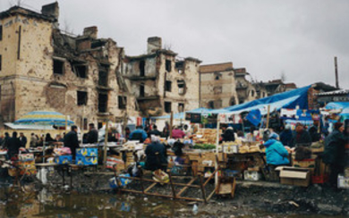 Simon Roberts, Outdoor Market, Grozny, Chechnya from Motherland