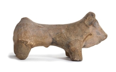Terracotta votive bull Magna Graecia, 3rd - 2nd century BC;...