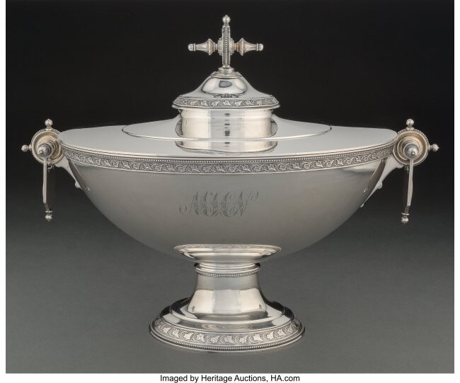 74068: An American Silver Covered Tureen Attributed to