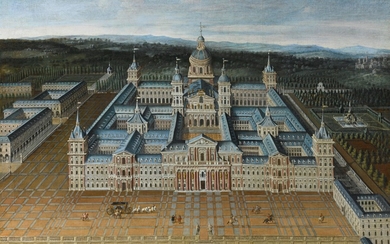 VIEW OF EL ESCORIAL, School of Madrid, 17th Century