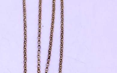 9ct Yellow Gold Fine Belcher Chain and a 22ct Yellow...