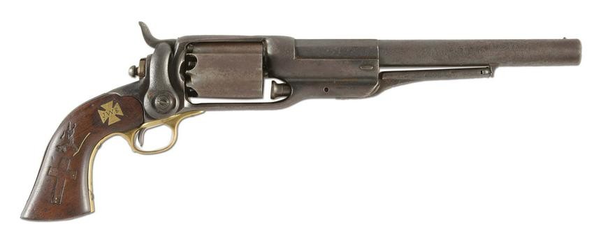 (A) CUT-DOWN MODEL COLT 1855 REVOLVING SHOTGUN.