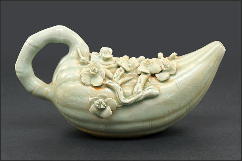 A Chinese Celadon Glazed Teapot.