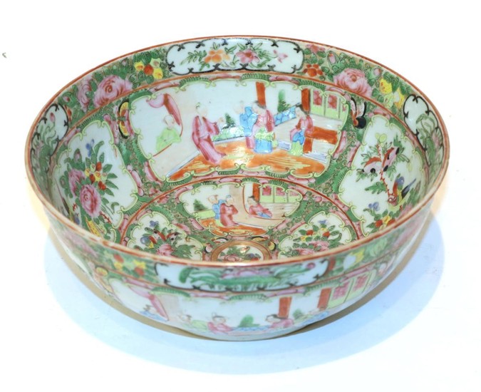 A Chinese famille rose bowl, late 19th century, 28cm diameter...