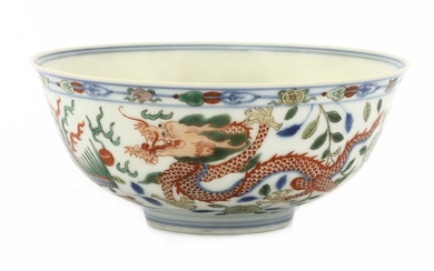 A Chinese wucai bowl