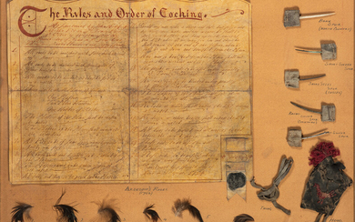 A Cock-fighting Rules Manuscript and Specimens
