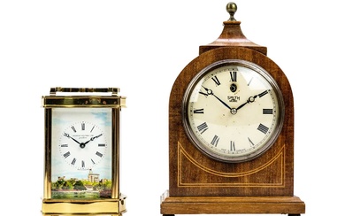 A Diamond Boutique brass cased carriage clock.