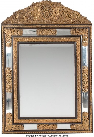 A French Ebonized Wood Frame with Gilt Metal Rep