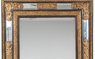 A French Gilt Metal Repouss and Overlay on Ebonized Wood`` (19th century)