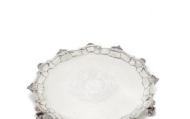 A George II silver salver