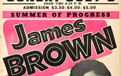 A James Brown New Oakland Coliseum Concert Poster