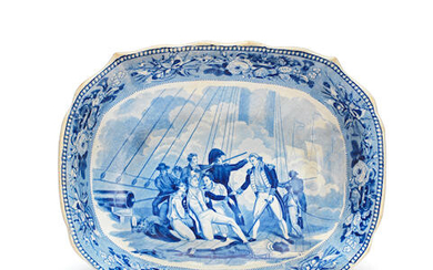 A Jones and Son 'British History' series footed bowl, circa 1826-28