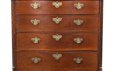 A LARGE GEORGE III CHIPPENDALE PERIOD MAHOGANY COUNTRY HOUSE...
