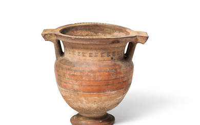 A Messapian pottery column-krater