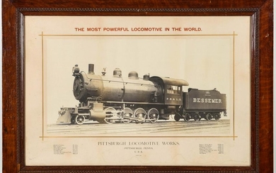 A PITTSBURGH LOCOMOTIVE WORKS BUILDER PHOTO DATED 1900