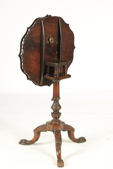 A STYLISH GEORGE III CHIPPENDALE DESIGN MAHOGANY SUPPER