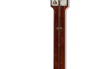 A Scottish George III mahogany stick barometer