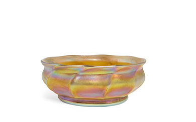 A Tiffany Studios Favrile Glass Bowl