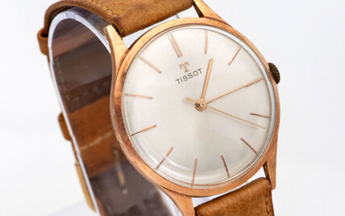 A Tissot Gold Wristwatch
