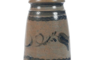 A Two Quart Pennsylvania Stoneware Canning Jar With