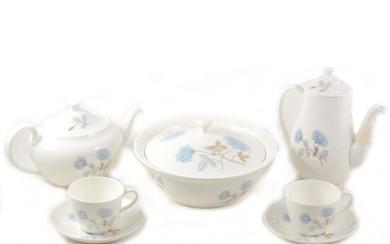 A Wedgwood dinner and tea service, Ice Rose pattern