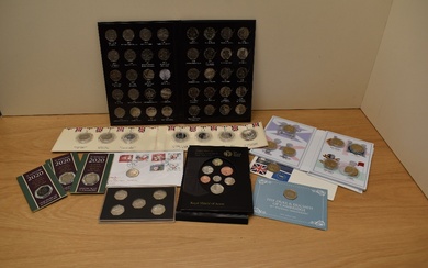 A collection of modern Coin Albums, Matador 50p Coin Collection missing Kew Gardens, 39 coins in