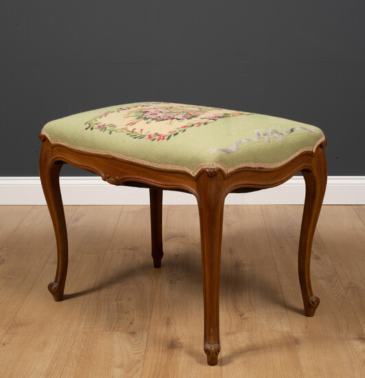 A contemporary hardwood stool