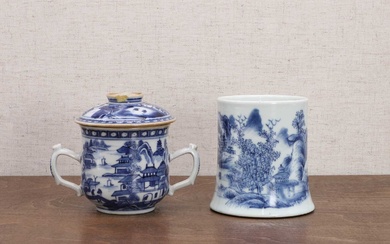 A group of Chinese export blue and white